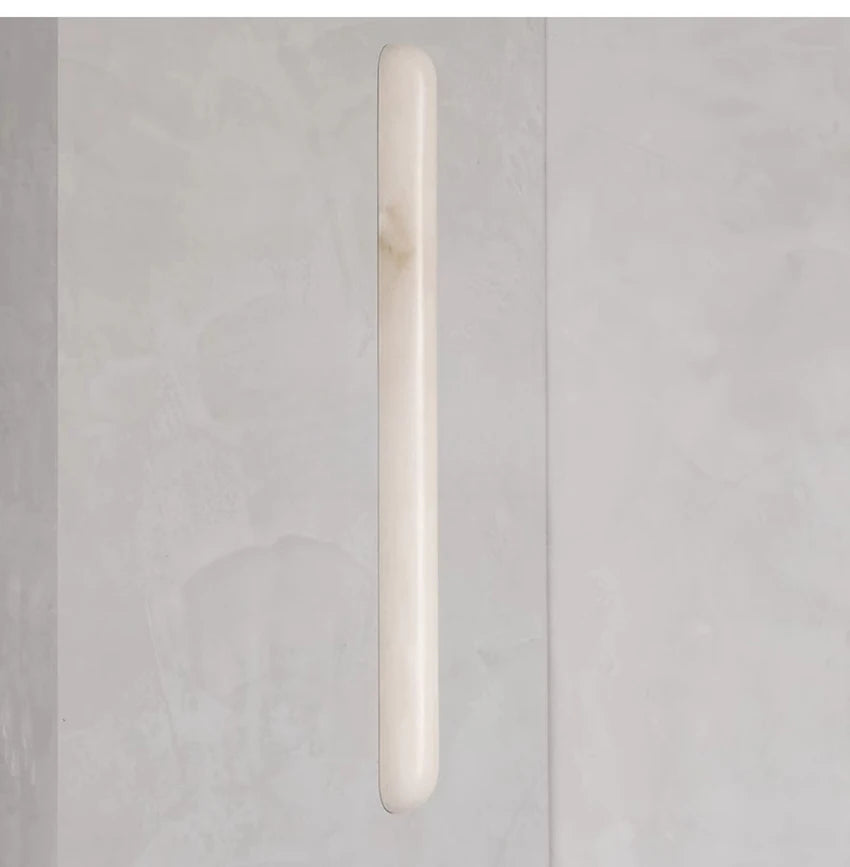 2026 Modern Luxury Natural Marble Wall Lamp LED Long Oval Stone Sconces For Living Room Bedside Staircase Aisle Lighting Fixture